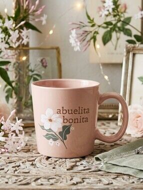 Threshold Pink Floral 'Abuelita Bonita' Ceramic Mug Beautiful Grandma